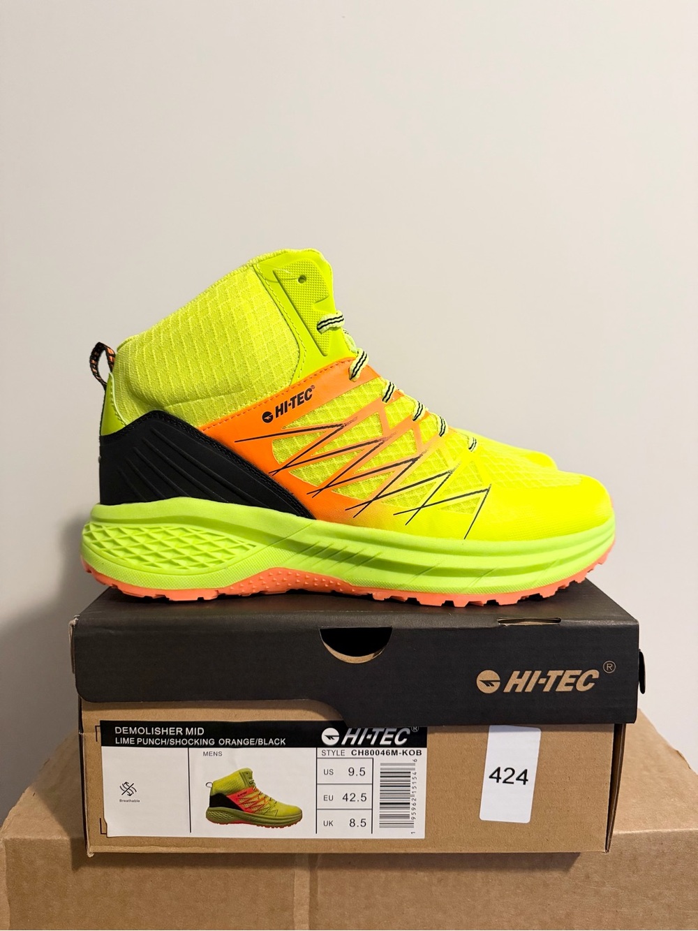 Hi-Tec Demolisher Mid Neon Lime/Orange